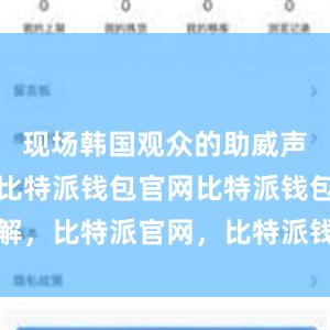 现场韩国观众的助威声震耳欲聋比特派钱包官网比特派钱包详解，比特派官网，比特派钱包，比特派下载