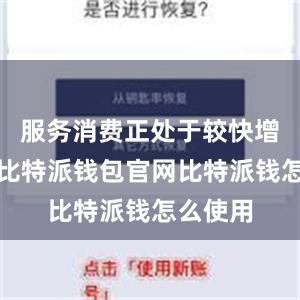 服务消费正处于较快增长阶段比特派钱包官网比特派钱怎么使用