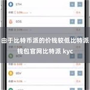 由于比特币派的价钱较低比特派钱包官网比特派 kyc